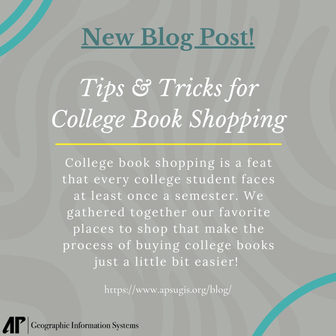 apsugiscenter's tweet image. Check out our latest blog post!! 
We put together our favorite ways of shopping for college books! You can check out the list here apsugis.org/blog/ !! 
#apsugiscenter #apsugis #newblogpost
