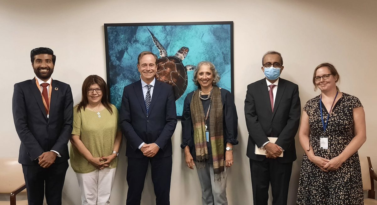 Thank you Ambassador @renevanhell for your visit to the @UNEP New York Office -  we are grateful for the long-standing cooperation with @DutchMFA on crucial portfolios such as #GreenGrowth, #Circularity, #SustainableConsumptionandProduction and many others.