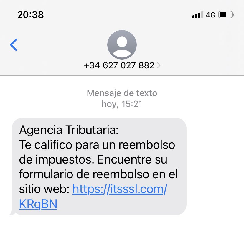 AnaMorenoRod's tweet photo. @policia @guardiacivil he recibido este mensaje. No lo abro. Seguro que es un #timo #estafa Por si podéis hacer algo. Gracias 😊 https://t.co/ZrHcAJtqja