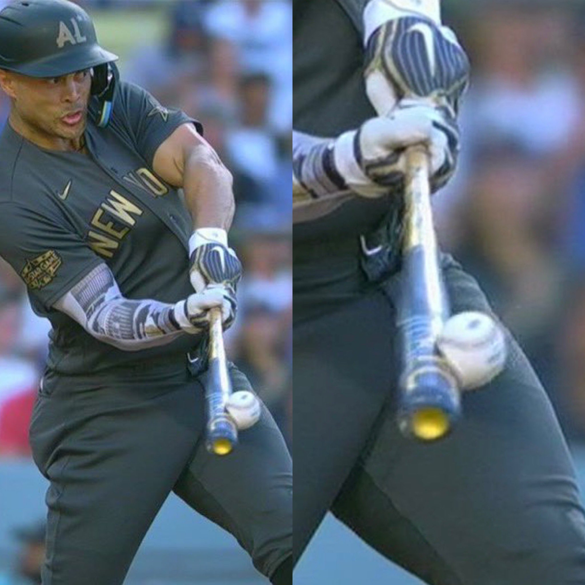 Baseball Bros on X: Giancarlo Stanton obliterated this baseball