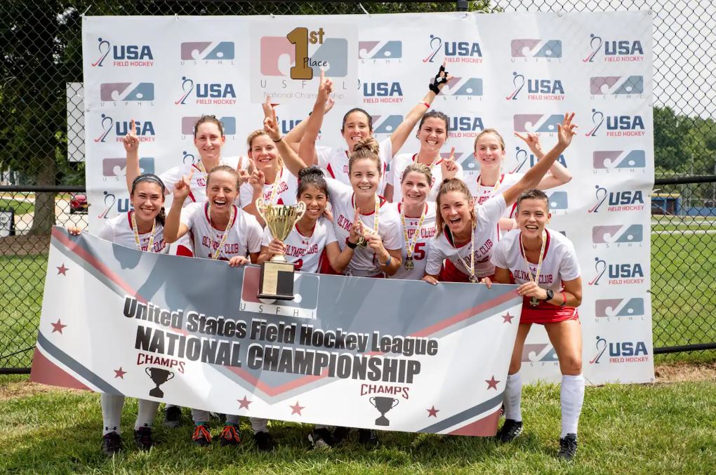 TheOlympicClub's tweet photo. Congratulations to our field hockey team on winning their second @USFHLeague Adult National Club Championship 🏆 The finals match against Atlanta FHC was so close, that it came down to shootouts! Visit the link in our bio for the full results 📸: USFHL #OlympicClub #OCfieldhockey https://t.co/1Rshx2RCjU