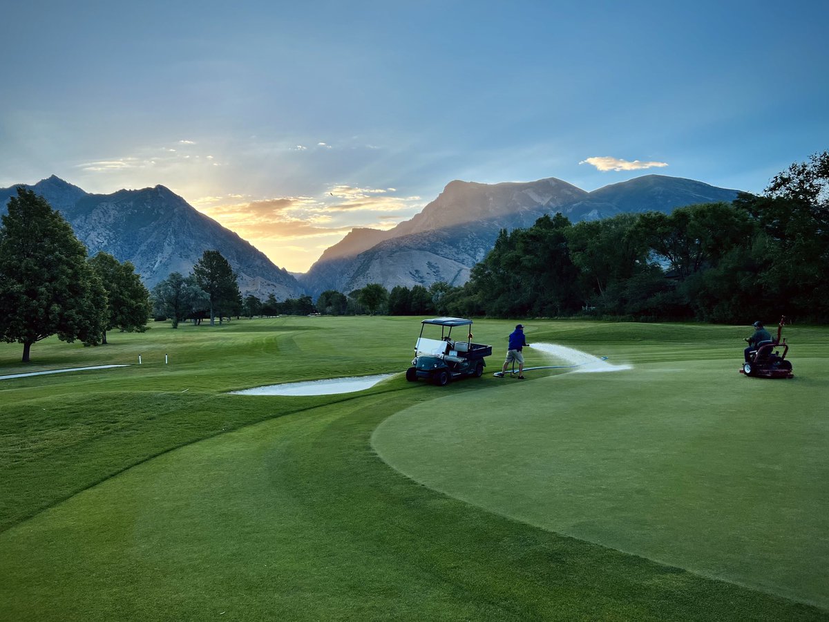 AdamV_801's tweet image. Snapshot from the greens mower. #alpineccutah #agronomy #utahgolf