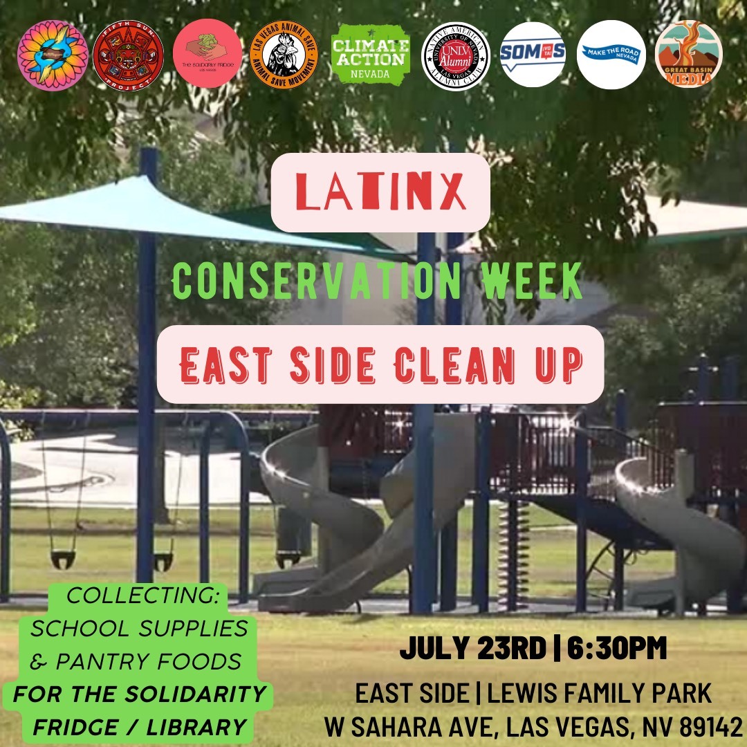 Acompáñanos junto con nuestros aliados para limpiar Lewis Family Park 6:30pm este 23 de julio. ¡Continuamos con la celebración de la Semana de la Conservación Latina, estamos haciendo nuestra parte para ayudar a mantener saludable a nuestra comunidad y nuestra madre tierra!