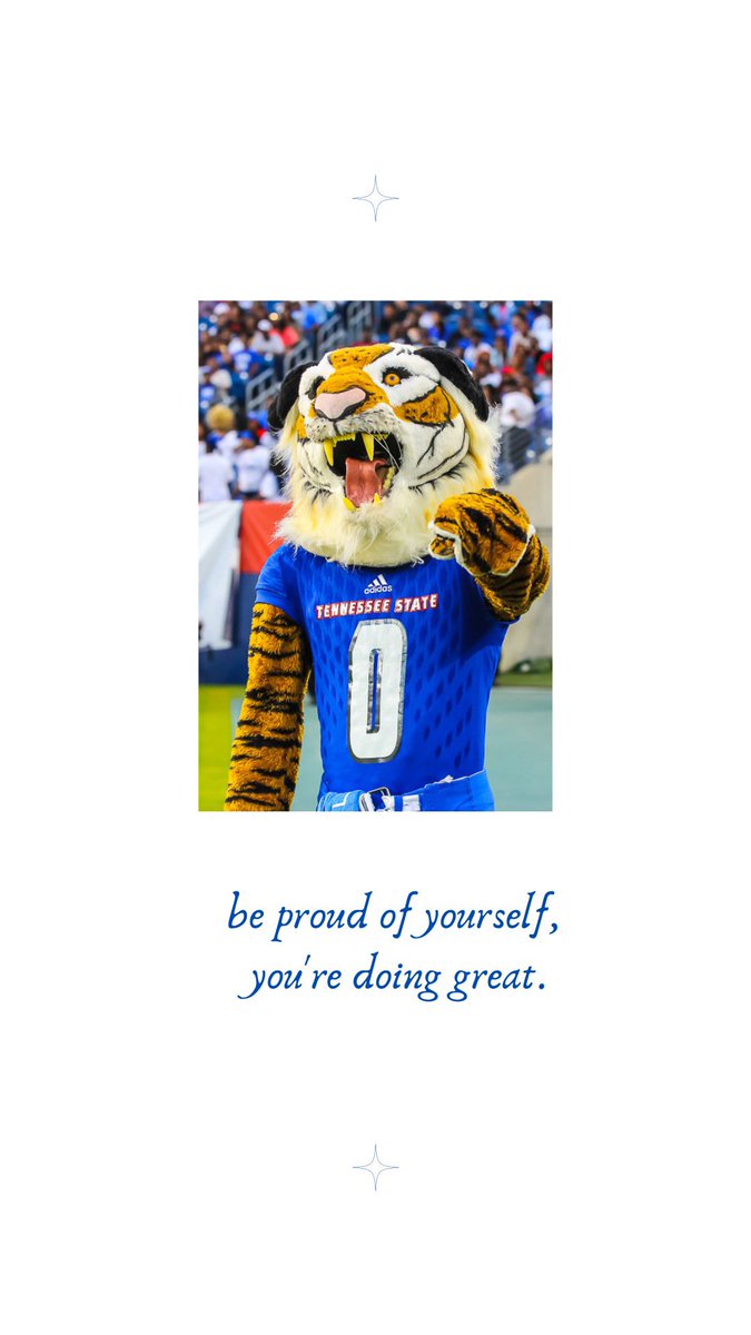 Be PROUD of yourself tigers!! Because you are doing GREAT! #tsu26💙🐯 #tsu25🐯💙 #tsu24🐯💙 #tsu23💙🐯 #tsu22🐯💙