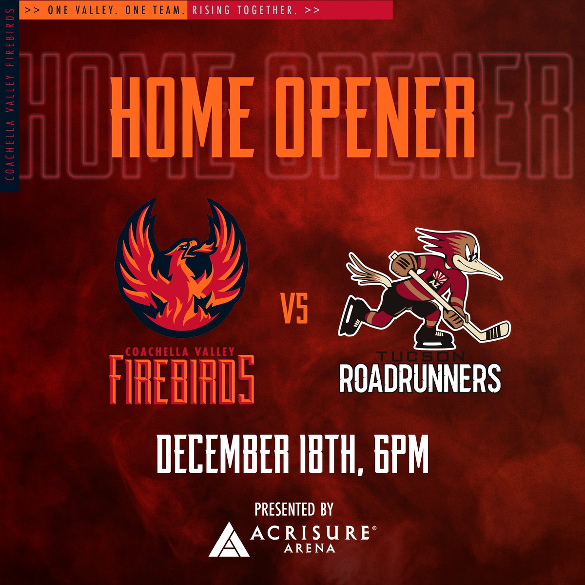 Home Opener secured 😎 Get ready to #GetFiredUp Coachella Valley! 
More coming tomorrow....🔥 

bit.ly/3aZcypP

#HomeOpener #AHL #CoachellaValley #Firebirds #IgniteTheSeason #AHLSchedule #Hockey #BuildingAnOasis