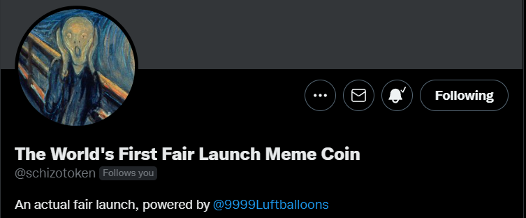 <a href="/schizotoken/">The World's First Fair Launch Meme Coin</a> #Luftdrop 
Just noticed this new project that has popped up!
Lookout world! Luftballons are already effecting the memescape!