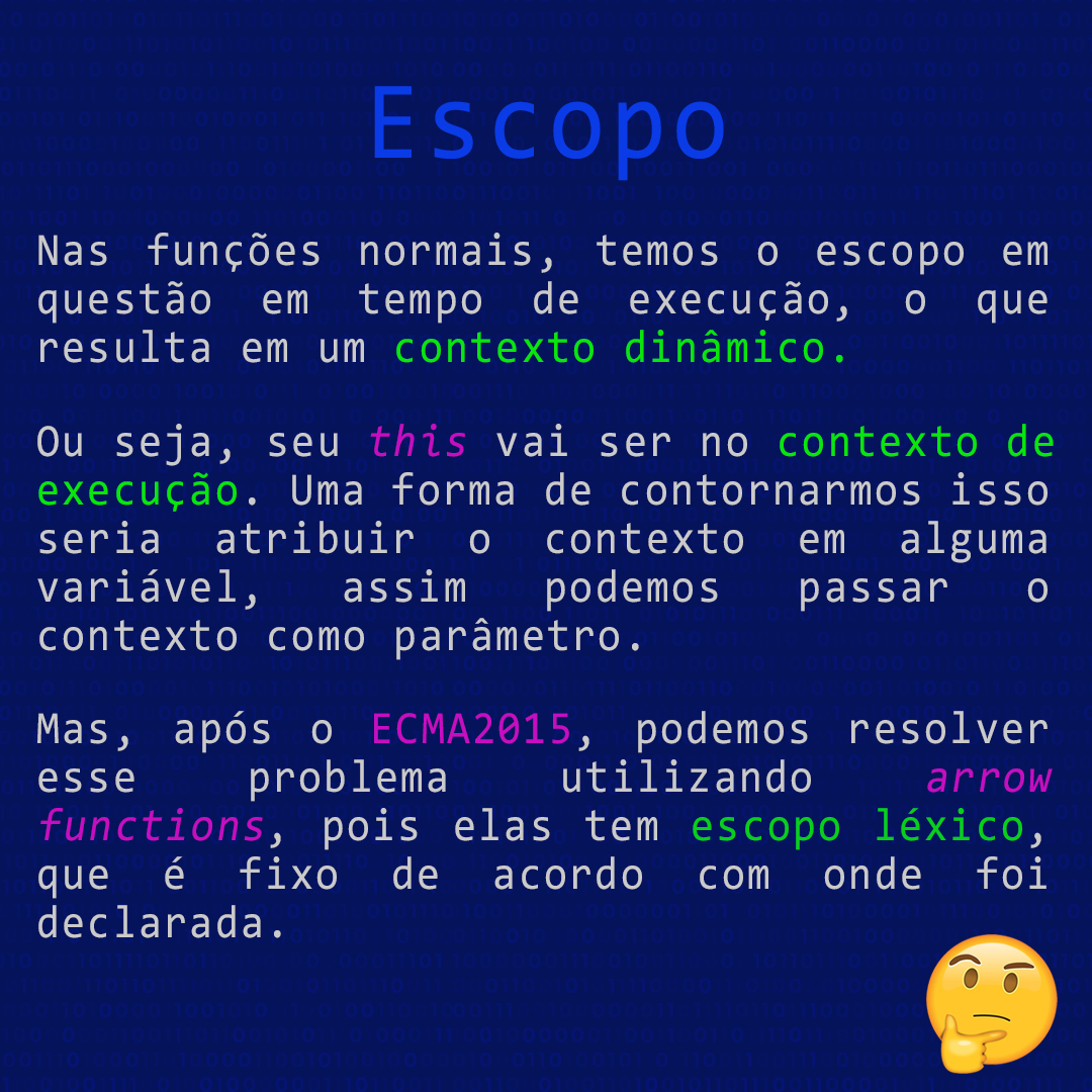 HomemJavaScript's tweet image. Pode parecer complexo se vc ainda está apenas aprendendo manipular DOM, mas o contexto pode ser a questão chave na hora de solucionar um bug em ocasiões futuras. Em POO temos exemplos claros disso.