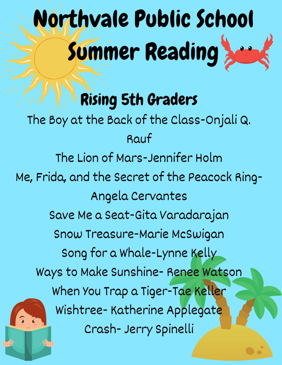 NOVLPL's tweet photo. Don't forget about your summer reading for school! https://t.co/BcKteutYt4