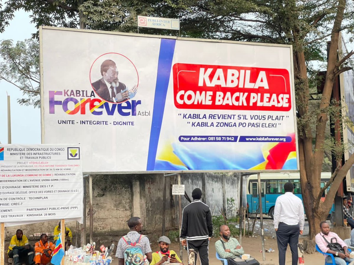 FalialaKiza's tweet image. La ville de Kinshasa commence à être inondée par les affiches où les Kinois réclament le retour du RAÏS !

#Vivement_2023 !