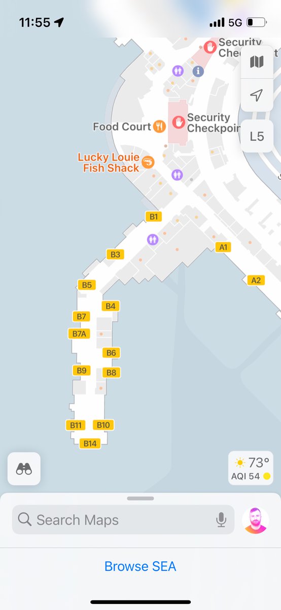 gem_ray's tweet image. apple prioritized gate numbers because it’s useful to people to navigate in an airport terminal.

google prioritized place pins… because it drives their KPIs?