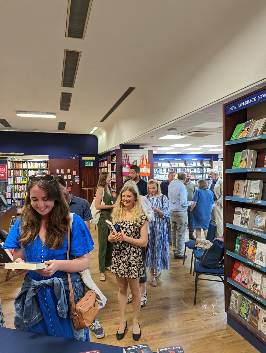 Had a wonderful evening in Cambridge at the amazing @heffersbookshop with a great and very engaged audience! Huge thanks to Richard and Sarah at Heffers, and everyone who came and listened then queued up for a signed book!