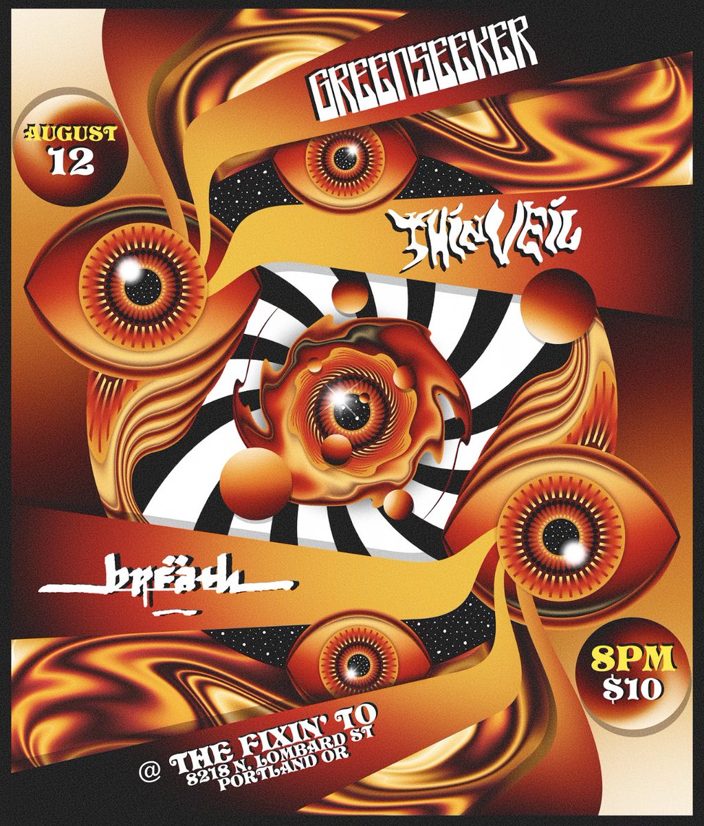Breath (@breath68498020) on Twitter photo Friends! We’re playing at The Fixin' To with Thin Veil from Olympia & Mighty <a href="/greenseekerpdx/">Greenseeker</a> Friday Aug twelfth!
___—Come join us in the space of high decibel sonic healing 8.12
Thank you to @sleeplesseyes93 for creating this beautiful Art Friends! We’re playing at The Fixin' To with Thin Veil from Olympia & Mighty <a href="/greenseekerpdx/">Greenseeker</a> Friday Aug twelfth!
___—Come join us in the space of high decibel sonic healing 8.12
Thank you to @sleeplesseyes93 for creating this beautiful Art