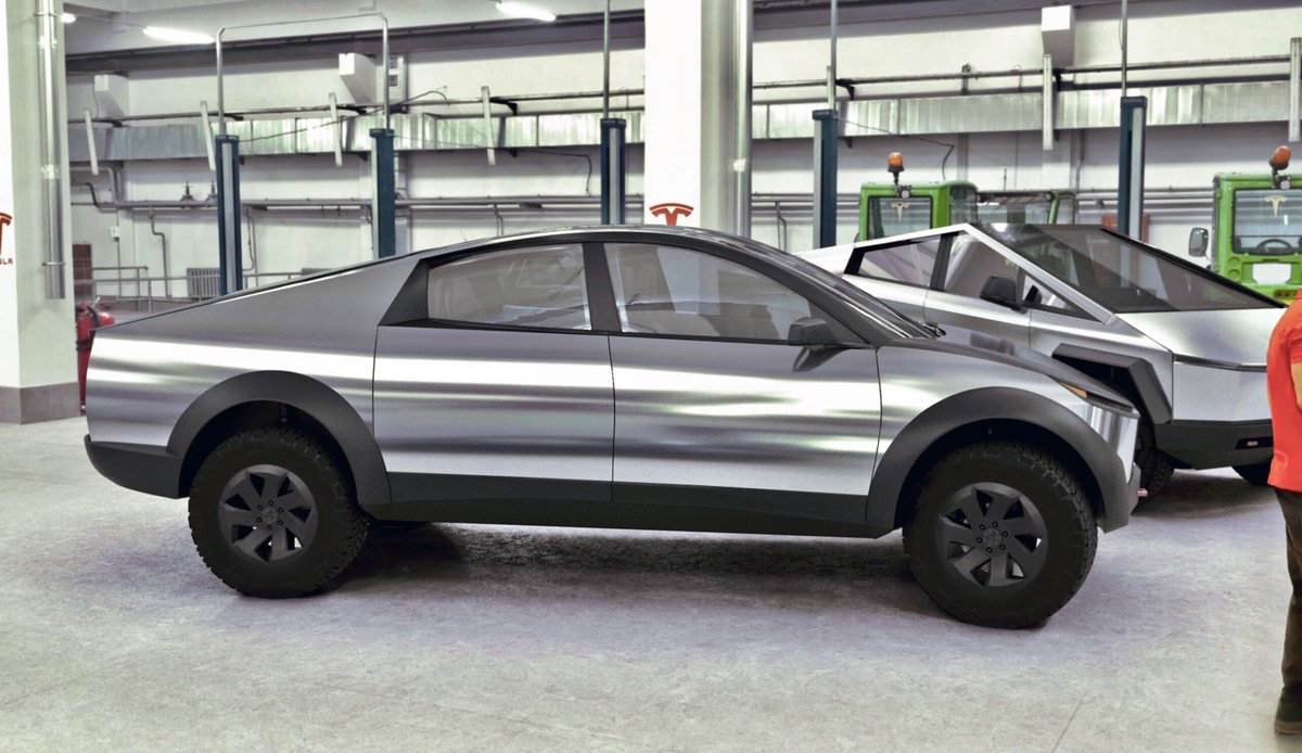 escape_ferocity's tweet photo. Concept ideas:

- core commonality w/ Model Y = reduced development time/cost (wiper R&amp;D is done 😉)

- manufacturable body inspired by Cybertruck &amp; Starship. No-compound-curves design = no stretch forming required

- multiple design features provide max versatility https://t.co/EcM6jlb1un