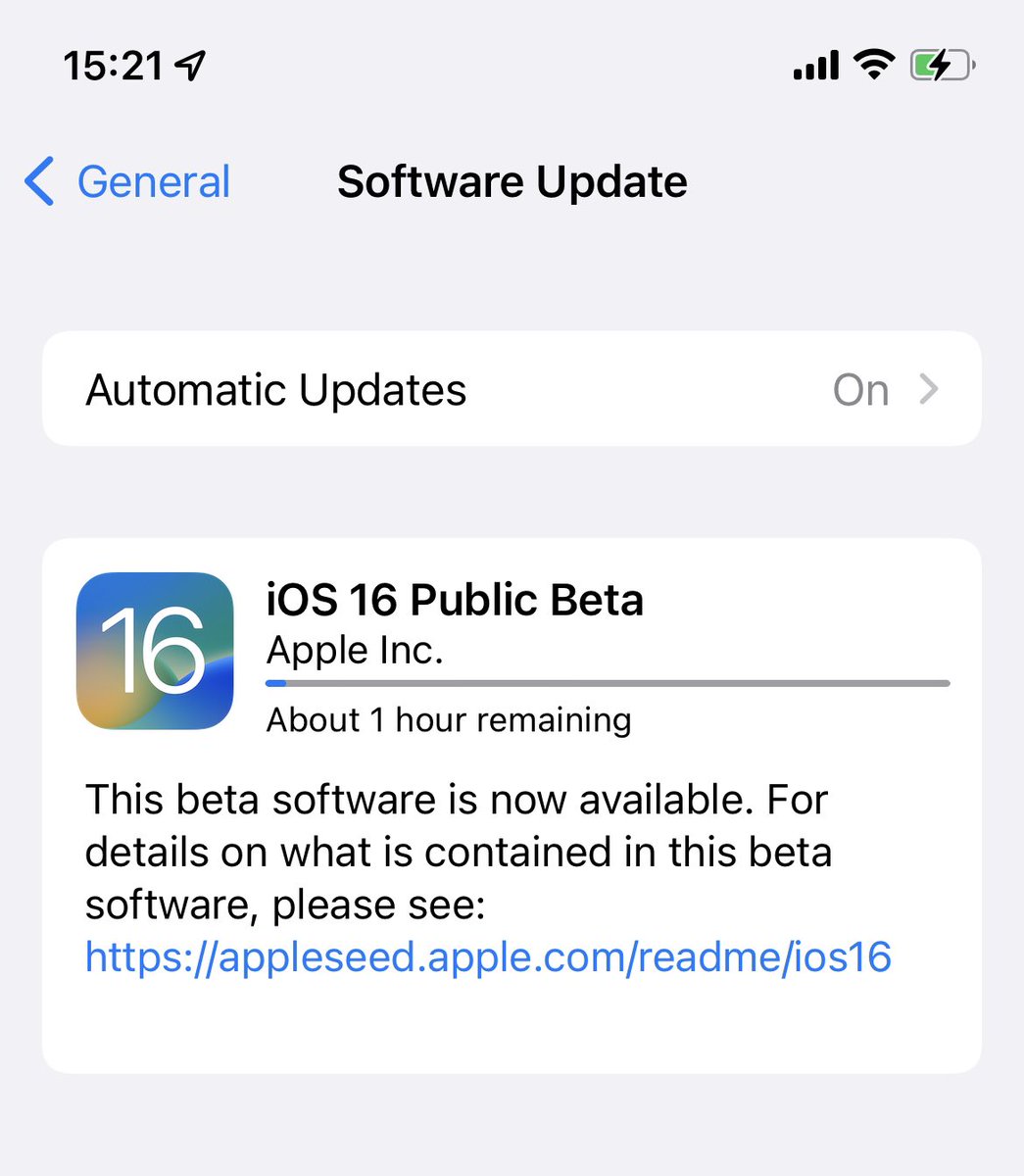 blitzkriegbauer's tweet image. Downloading the new #iOS16beta. 