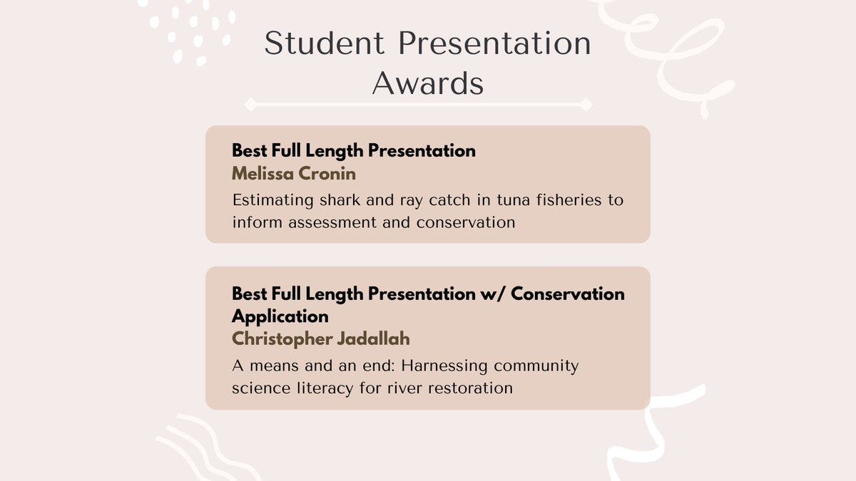 NACCB2024's tweet image. Congratulations to all of our Student Presentation Award Winners 🏆