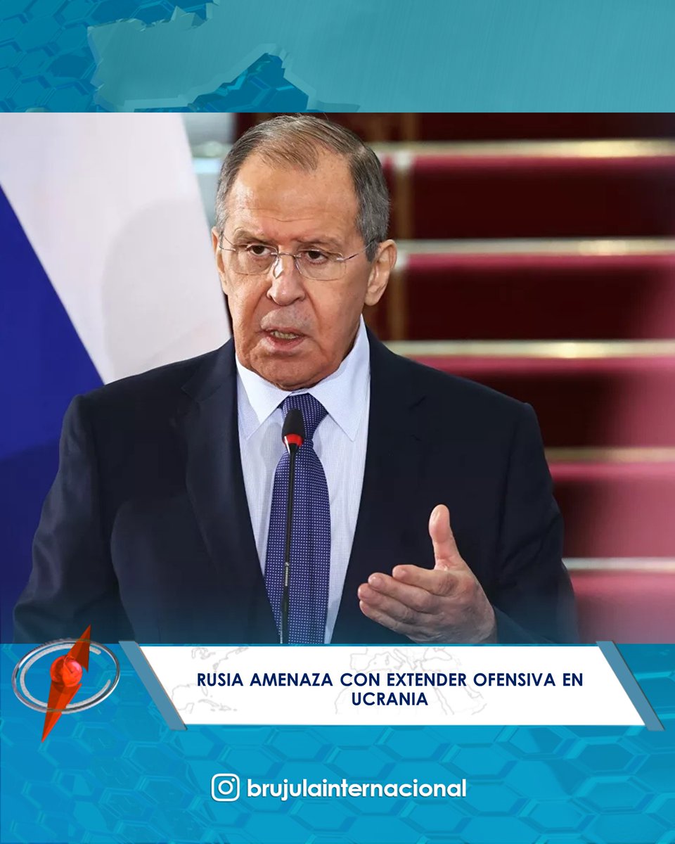 El ministro ruso de Relaciones Exteriores, Serguéi Lavrov, afirmó que los objetivos militares de Rusia en Ucrania ya no se limitan únicamente al este del país y estimó que mantener conversaciones de paz con Ucrania no tiene sentido en este momento.
-
#Ucrania #Rusia