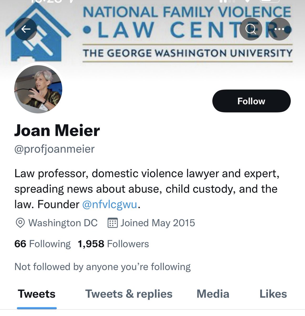 ellisgreg's tweet photo. Great news!
The founder of @nfvlcgwu who had been grifting $$$ for her ‘expertise’ to help destroy families, separate parents from children - has been excluded as an expert by the courts. Judge stated she lacked the scientific knowledge & shut her down.
Comeuppance 4 Joan Meier https://t.co/Ul35YHSIAx