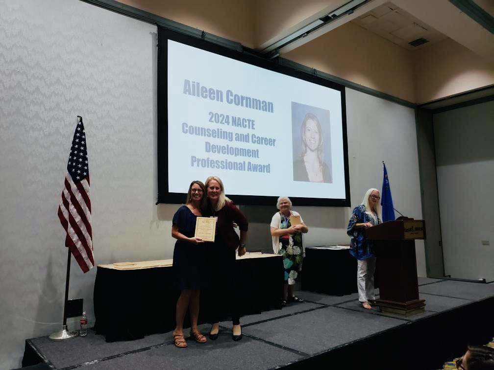 Congratulations to our very own Aileen Cornman, NWCTA Counselor! Selected as NACTE Guidance Counselor of the Year!❤️ @CTEinCCSD @NWCTAPrincipal @CCSDMagnet