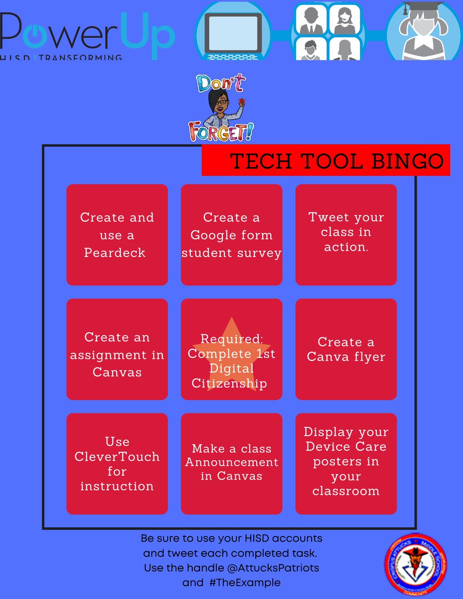 @HISD_Inst_tech #blackoutbingo