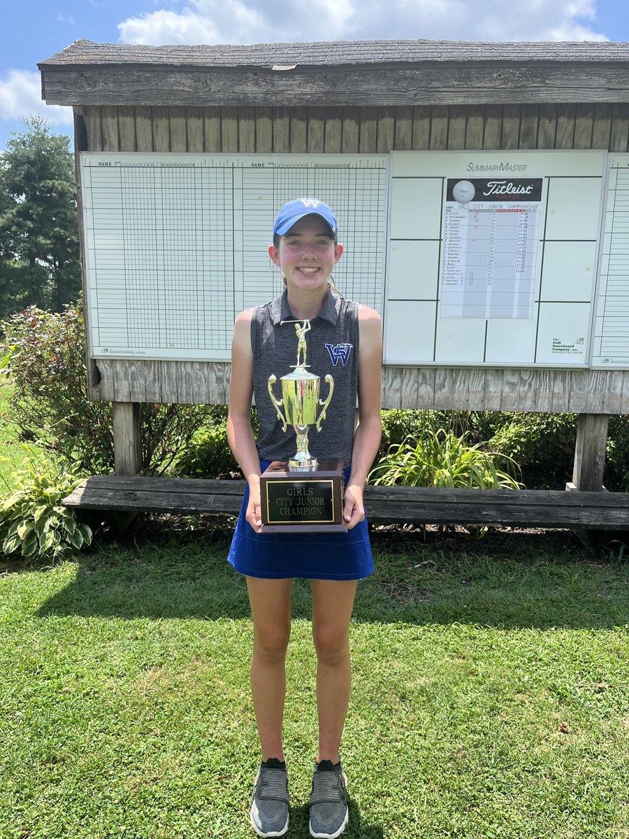 SWHSLadyGolf's tweet image. We had several players in the @BGParks @GolfBGKY City Championship today. Congrats @sydneymgolf for finishing overall champion and @ainslee_cruce with a 4th place finish. Also congrats to Mallory for playing in her first 18 hole tournament