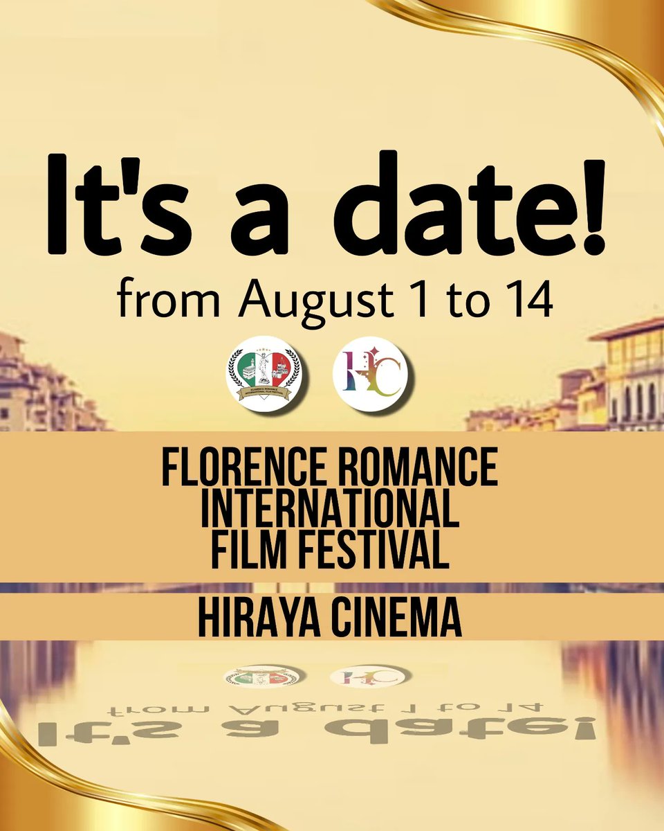 HirayaCinema's tweet photo. IT'S A DATE!

Florence Romance International Film Festival is coming to Hiraya Cinema this August 1-14, 2022!

You can watch all of these films for FREE during the film festival run. Just register an account at https://t.co/nUZliimYkJ 🥰🥰🥰

#movie #film #hirayacinema
#friff https://t.co/V41ZdD7W5S