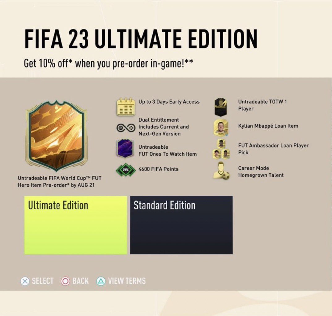 Voy a regalar 2 #FIFA23⚽️🎮 Edición Ultimate entre los RT🔁 y Me gusta ♥️ de esta publicación.

Solo participan seguidores.