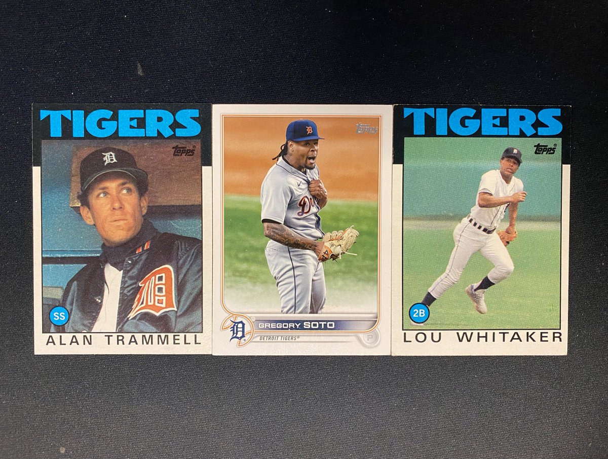 BradGalli's tweet image. #AllStarGame Tigers cards giveaway: 

RT + follow @BradGalli for a chance to win these @Topps cards of Alan Trammell, Gregory Soto, and Lou Whitaker