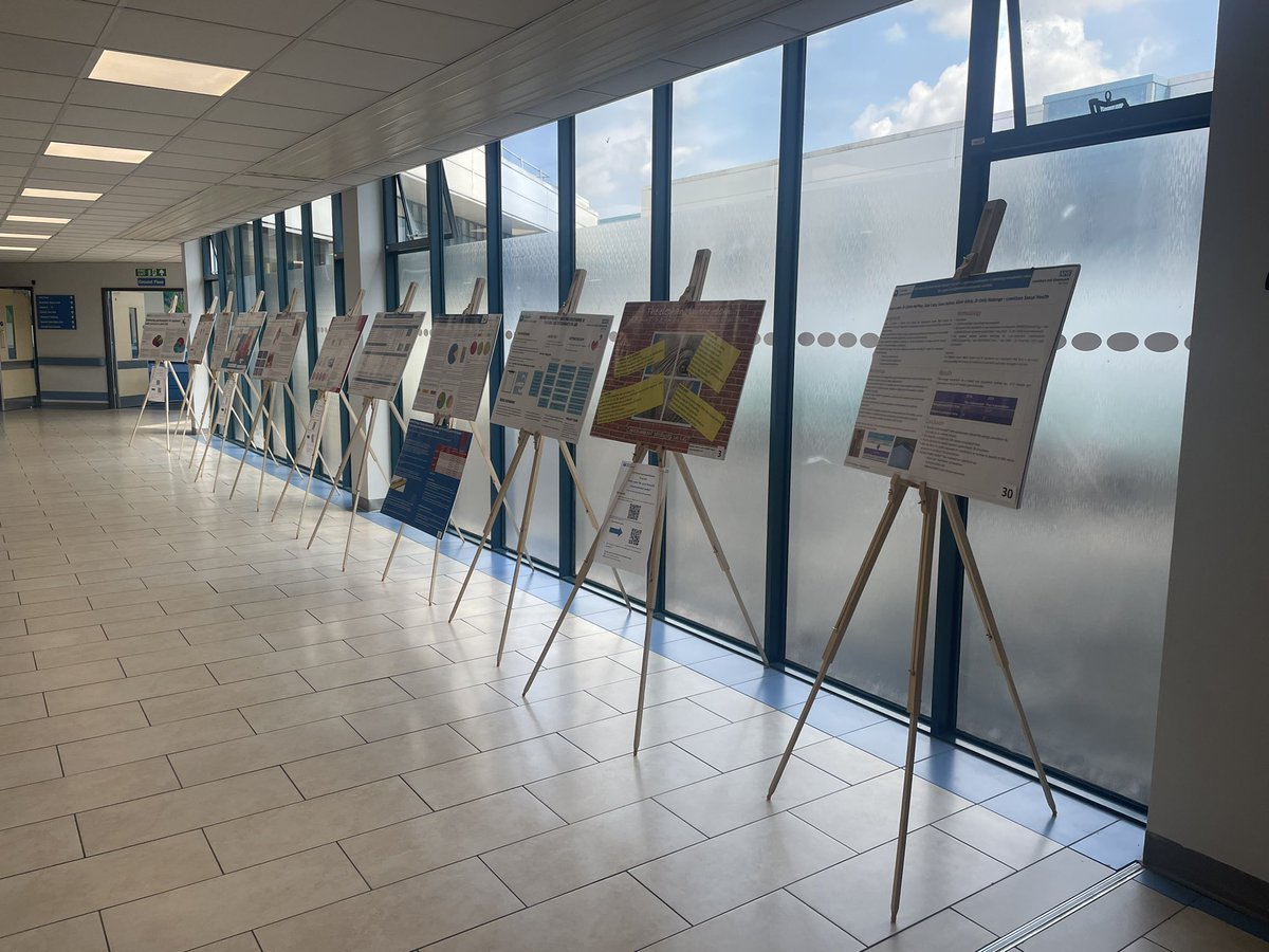 Some of the improvement showcase posters outside the canteen at Queen Elizabeth Hospital! Don’t forget to vote for your favourite poster before the competition closes on Friday during the showcase <a href="/LGT_Qi/">LGT Qi</a> #QITwitter 📊