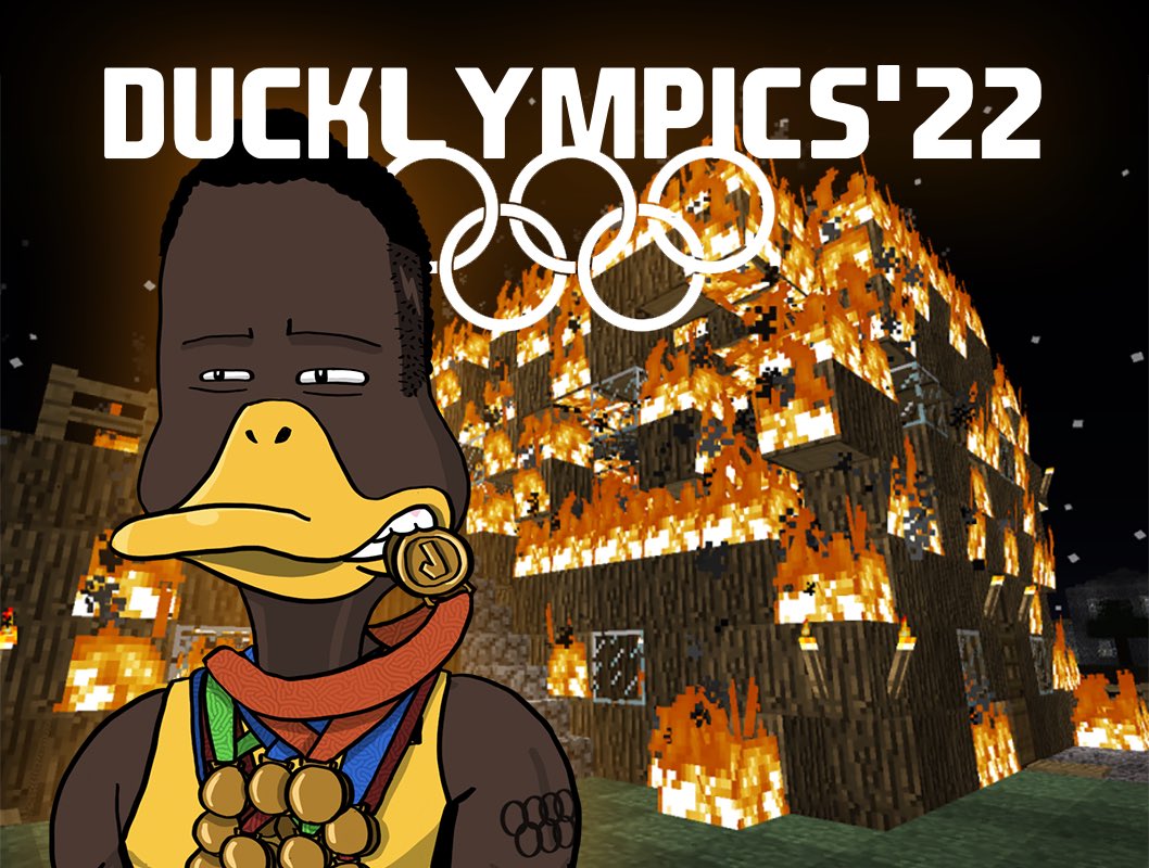 Minecraft set the NFT space on fire. What better time to launch our Ducklympics '22 in Pond World?👇🏻

#Ducklympics #DucksUnited