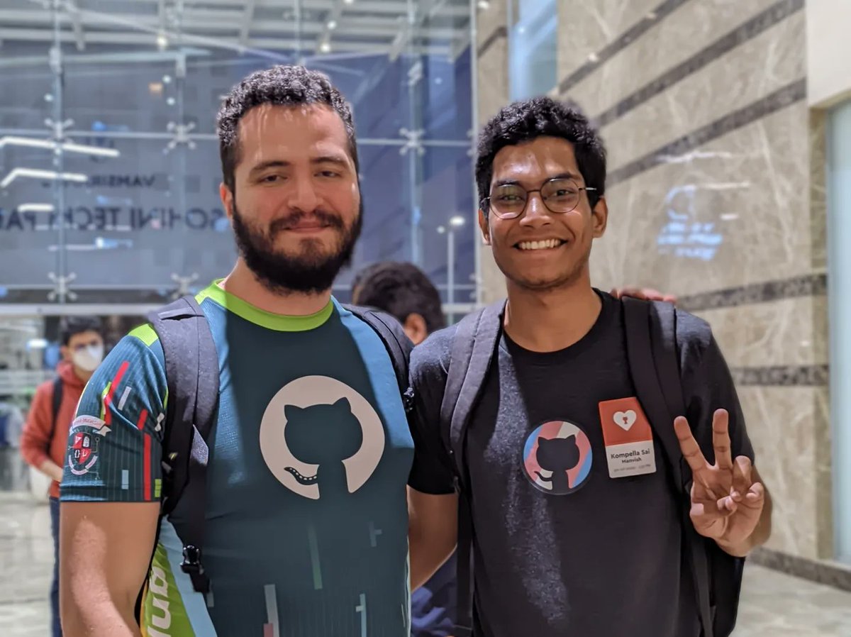 manvish_k's tweet photo. I have always heard that a cup of coffee can bring people together.. Today I've experienced it happening ☕🍪 #GithubTechTab
 Thank you @GitHubEducation https://t.co/X0g7vUBuGP