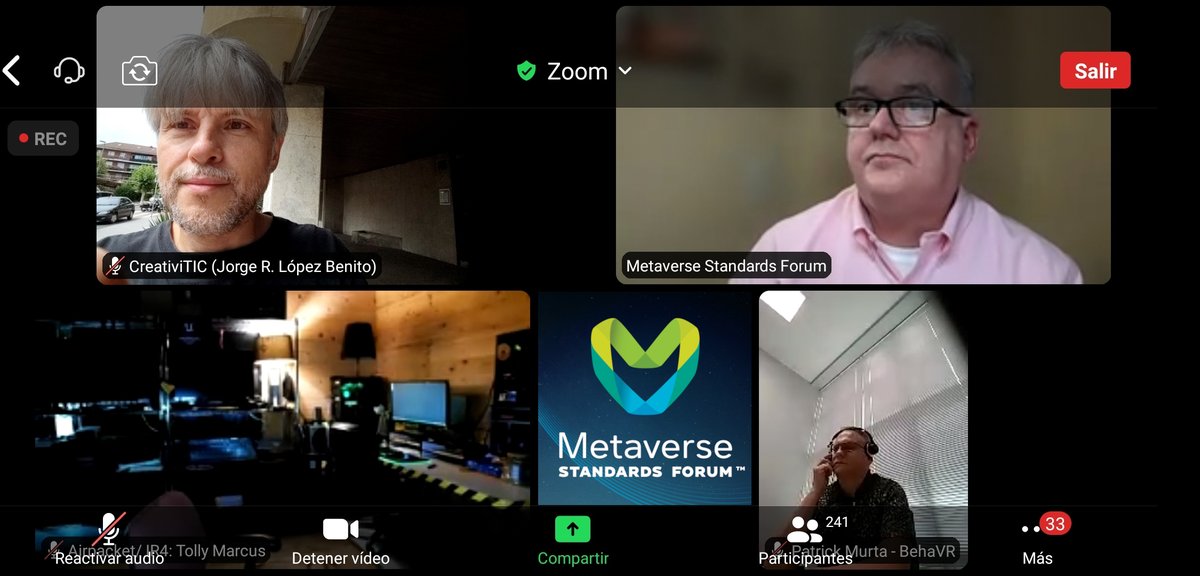 jrlopezbenito's tweet photo. 💥 Participating today in the #PlenaryMeeting of the @Metaverse_Forum as a #PrincipalMember. It's amazing to be creating the #future together with such brilliant people ✨👨🏼🚀🚀 #metaverse #standars #xr #future | @CreativiTIC 📌 https://t.co/ggeXiadUtT https://t.co/WVtMTbJ7sW