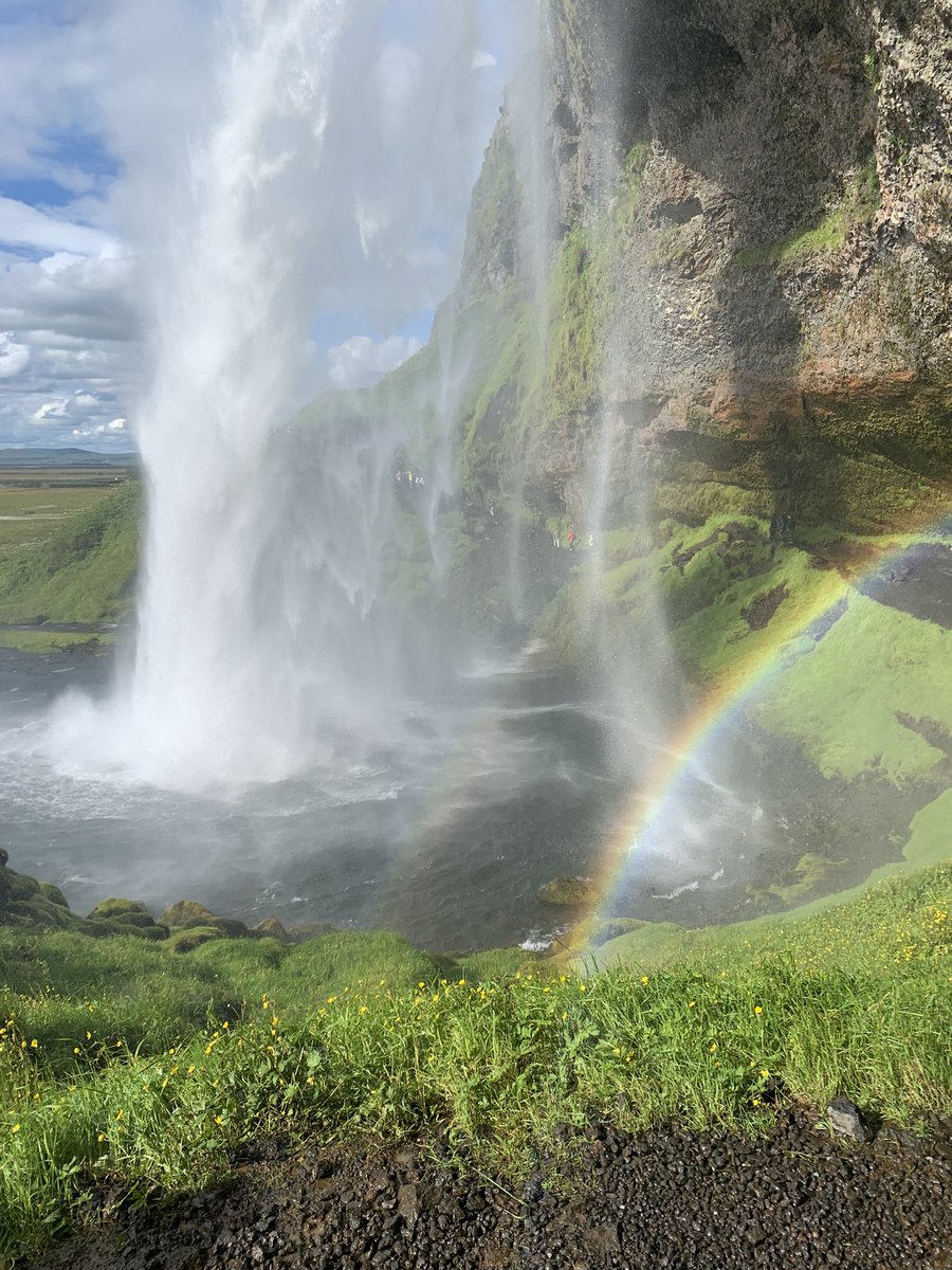 MissCRMartin's tweet photo. Seljalandsfoss waterfall - amazing! #CHSIceland2022 #MakingMemories https://t.co/tcPtg9CeIP