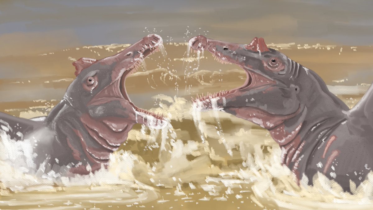 Bonpland's tweet photo. A short history of my hippo inspired Spinosaurus paleoart https://t.co/of2CXaE9CT