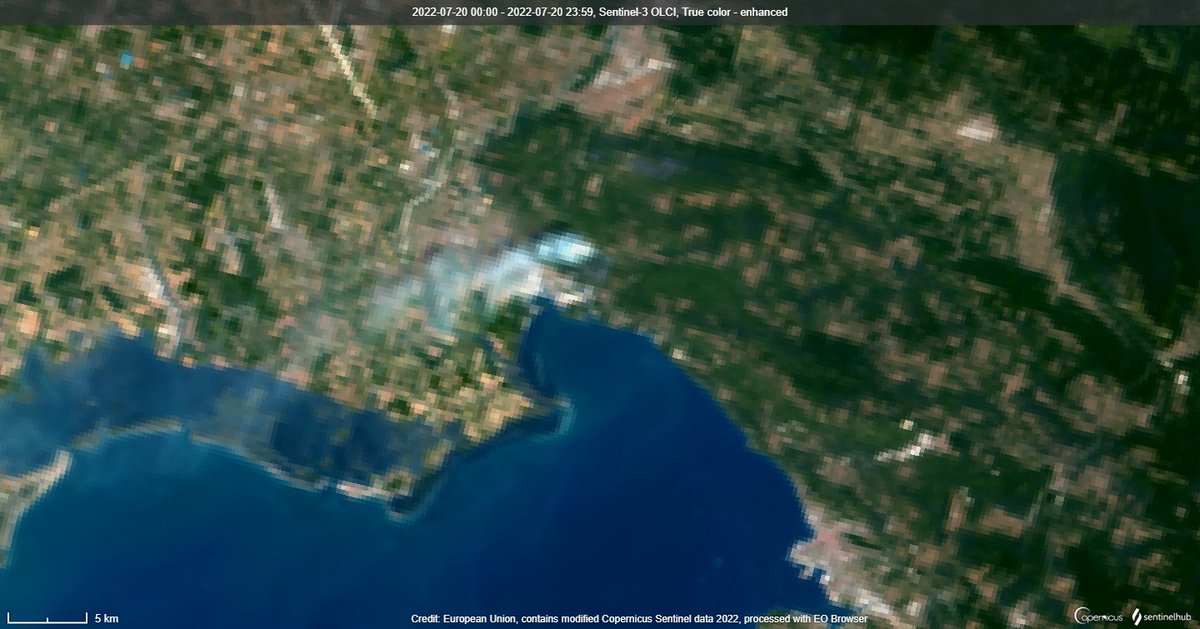 WED_explorer's tweet image. Satellite image show forest #fire in Mirenski Grad, Nova Gorica, #Slovenia 🇸🇮🔥

Image from 🛰@CopernicusEU
Processed in 🛰@sentinel_hub
#Sentinel2 #Sentinel3 #Landsat8
