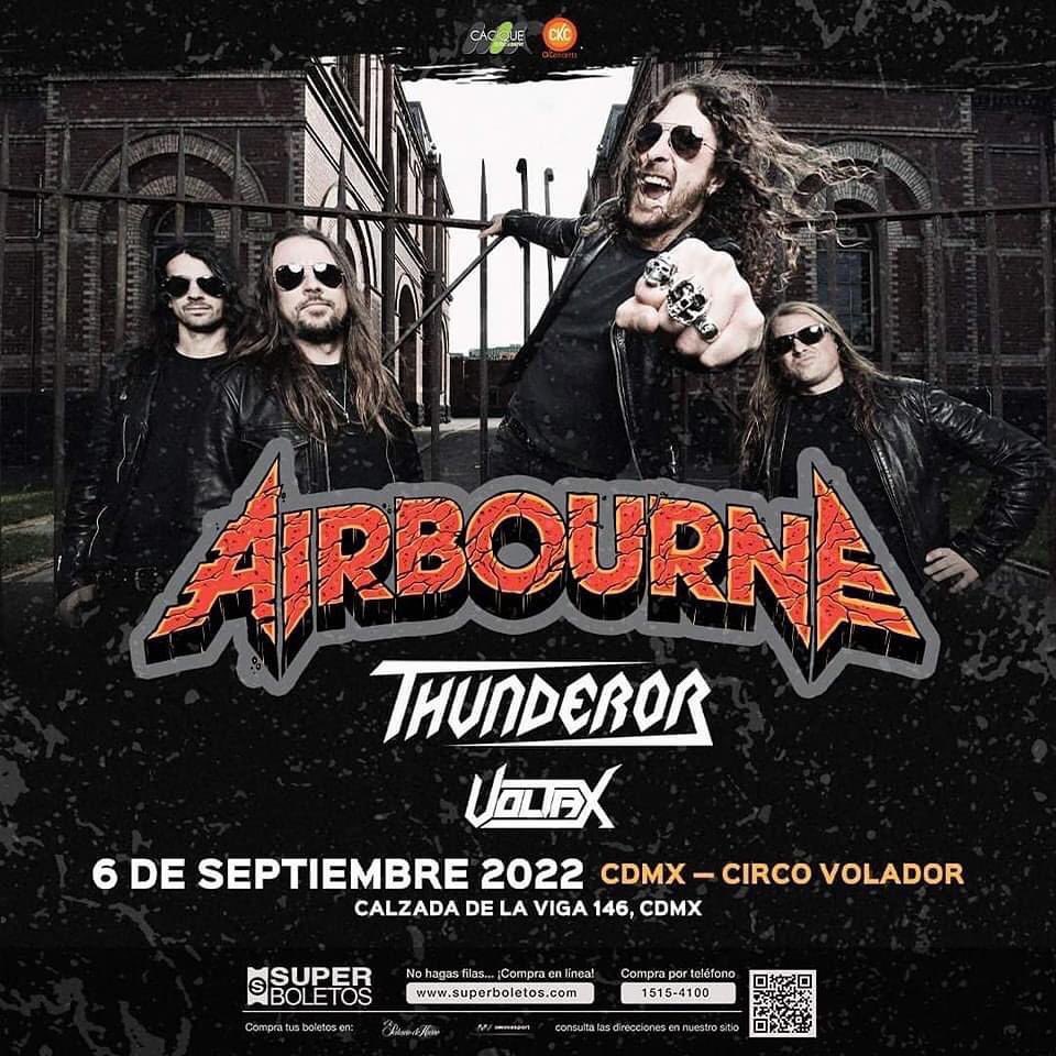 themetaltower's tweet photo. #MetalNews | #Thunderor acompañará a #Airbourne por su gira por México🇲🇽 en todas sus fechas:

Sept 3 - #Guadalajara @ C3 Stage 
Sept 4 - #Monterrey @ Cafe Iguana  
Sept 6 - #CDMX @ Circo Volador 

👉 https://t.co/fB7lzVGZ8R

#airbourne #thunderor #heavymetal #hardrock https://t.co/8sN5U3S4Kr