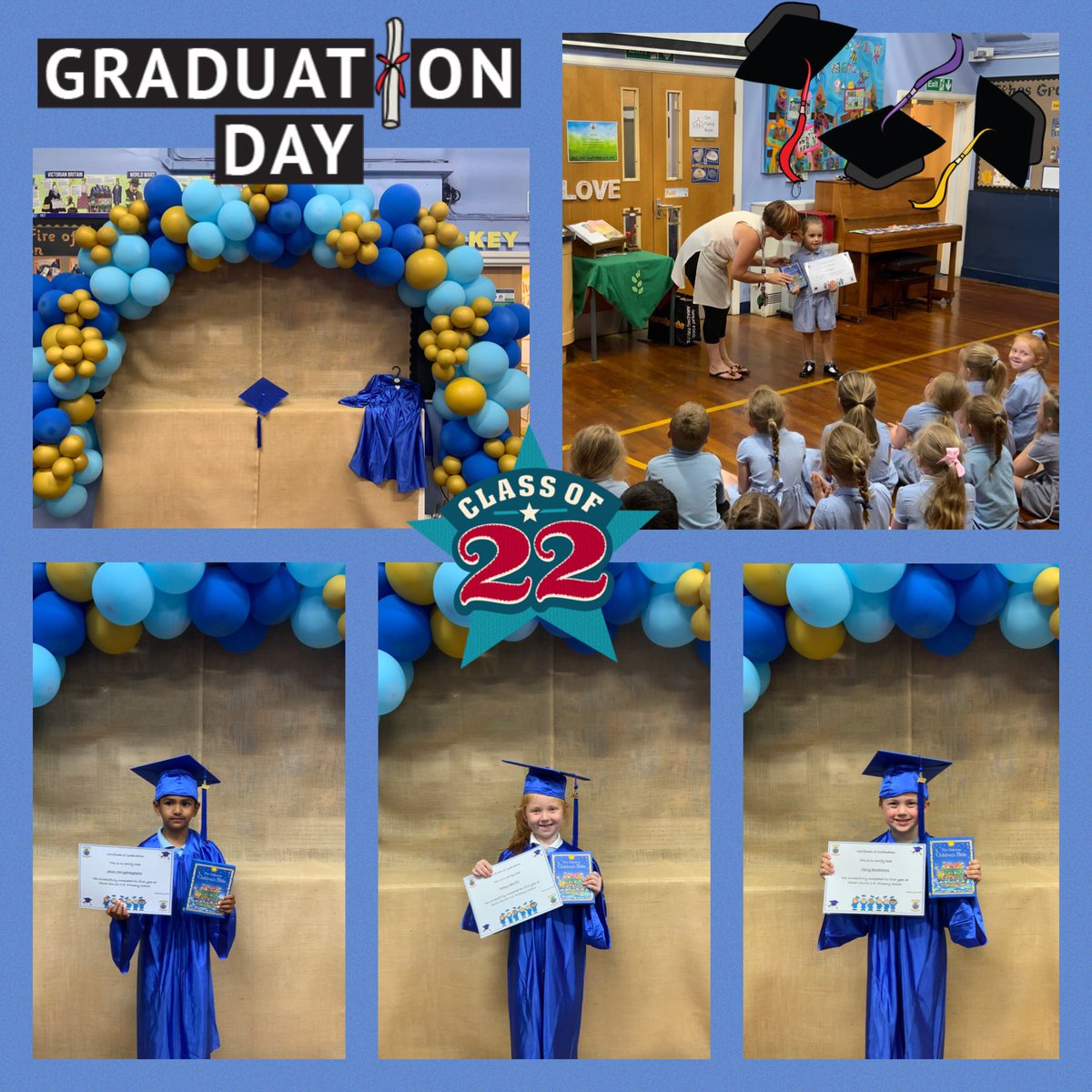 Our Reception children had a great afternoon today at their graduation, as they celebrated completing their first year in school. They were all presented with a certificate and a copy of their own Bible to take home. <a href="/WiganCouncil/">Wigan Council</a> <a href="/DioManchester/">Diocese of Manchester</a>
