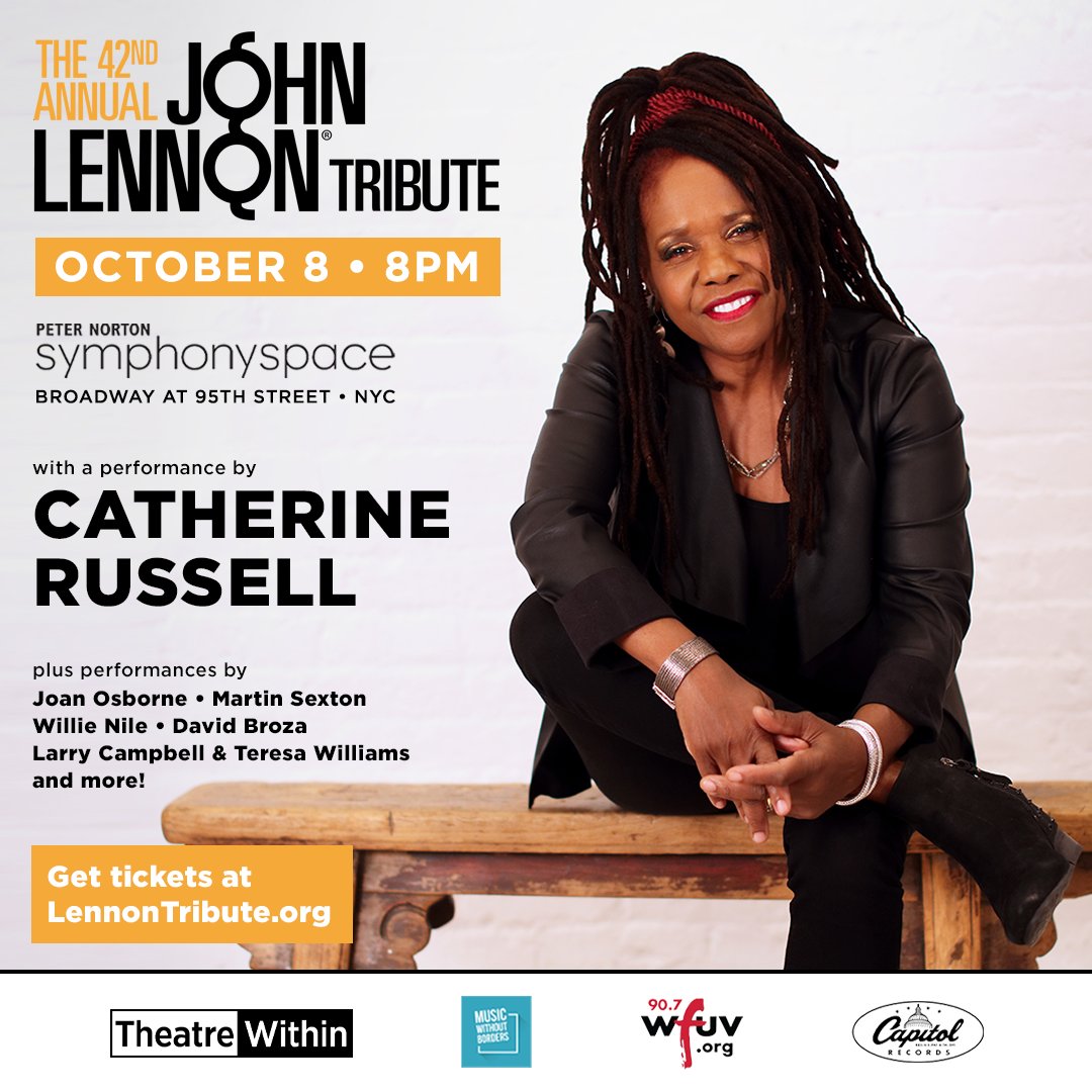 Welcome @crussellsinger to the 42nd Annual John Lennon Tribute in NYC! For tix: LennonTribute.org