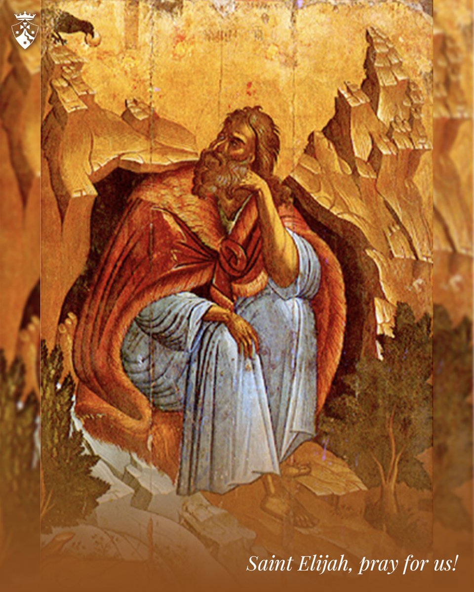 CarmelitesOCD's tweet photo. "With zeal, have I been zealous for the LORD God of hosts!"
St. Elijah, 1 Kings 19:10

Lord, draw us to yourself…That we may always live in the Presence of the Living God.

#StElijah, Prophet and Spiritual Father of Carmel, pray for us! https://t.co/7C0HnHPGeW