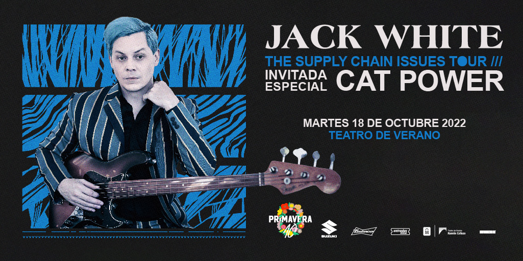 Primavera 0, en el marco de su épica décima edición, celebra con un maravilloso cierre y presenta a: 
JACK WHITE
Invitada especial: Cat Power
Octubre 18 - <a href="/teatrodeverano/">Teatro de Verano Ramón Collazo</a> 
Próximo viernes 10 am a la venta en <a href="/AbitabOficial/">Abitab Oficial</a>