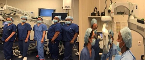 All day #GlaucomaSurgery with Brigid Ning and our surgical team at the Royal Free Hospital