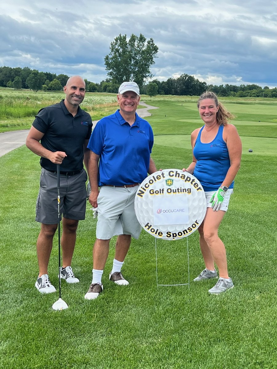 OccuCare's tweet photo. We had a great time participating in and sponsoring the @ASSPSafety's 13th Annual Golf Outing! #InjuryPrevention #Ergonomics  #NationalSafetyMonth https://t.co/HdyTYrOpOg