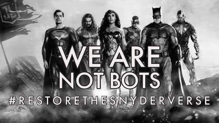 Yeah @wbd @Discovery . #RestoreTheSnyderVerse #ZackSnydersJusticeLeague #SnyderCutOnDigital