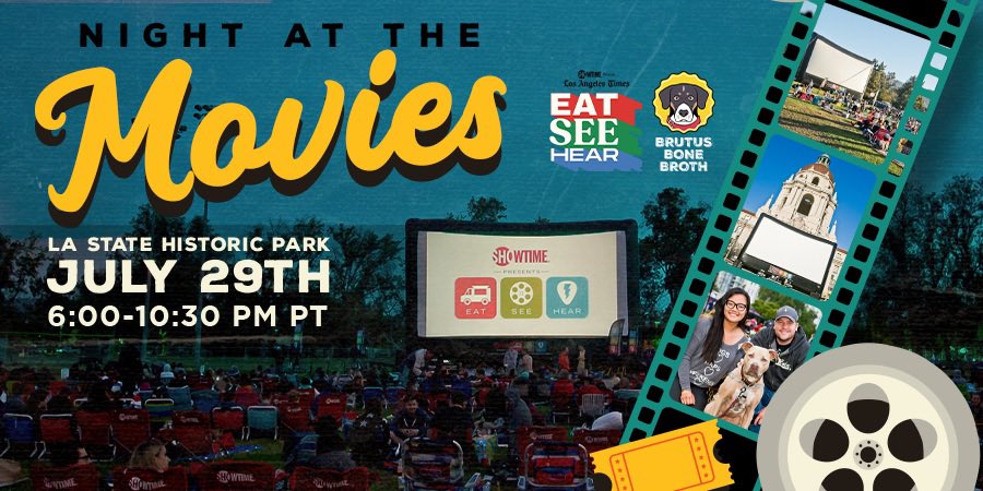 We’re so excited to join <a href="/latimes/">Los Angeles Times</a> Eat See Hear on July 29th for a screening of Jurassic Park along w/ delicious food, Brutus Broth Samples, DJs, live music + more. Dog Friendly, obviously ;) 🐾🦖🍿 

Get tickets at eatseehear.com 

#eatseehear #jurassicpark <a href="/Showtime/">SHOWTIME</a>