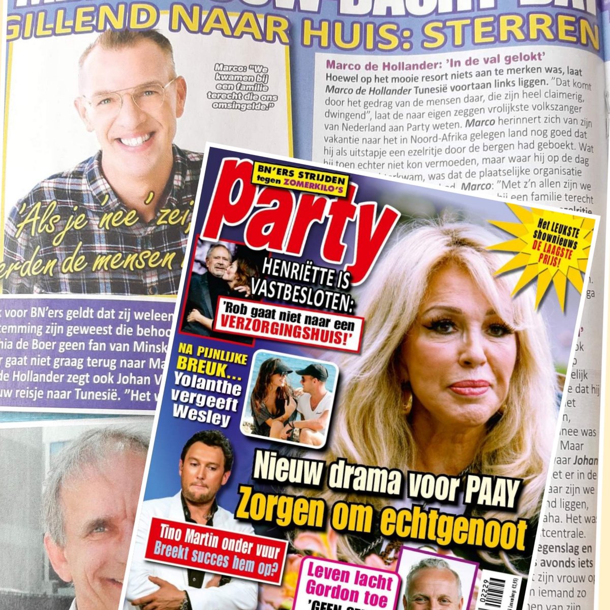 'In De Val Gelokt'. Dat is de kop in van het artikel deze week in Weekblad Party!
Haal hem nu in de winkel.
#WeekbladParty #TerAar #Lezen
