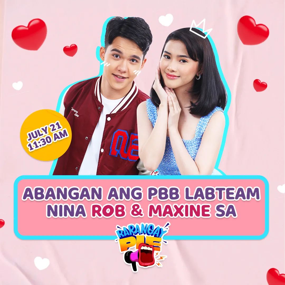 starhuntabscbn's tweet photo. Ready na makipagbaranggayan sina Maxine at @_robblackburn sa Barangay Pie mamayang 11:30am! visit https://t.co/7Qb9hiNUHU to watch at sumali sa mga palaro! https://t.co/IWVbHICG3F
