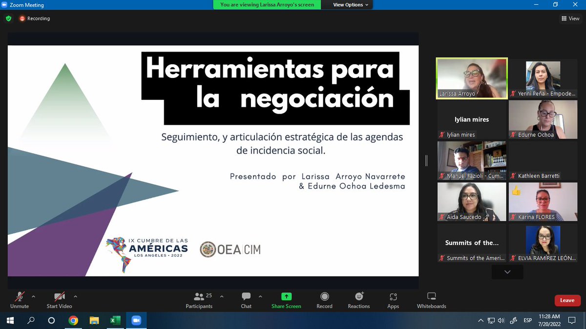 yennitp's tweet photo. Actualizando conocimientos
#SummitLabs: Negociación con Enfoque de Género, excelente jornada, agradecida por la oportunidad
@CIMOEA @CIMOAS @AlejandraMoraM
@OEA_oficial https://t.co/BMtfYKl3eZ