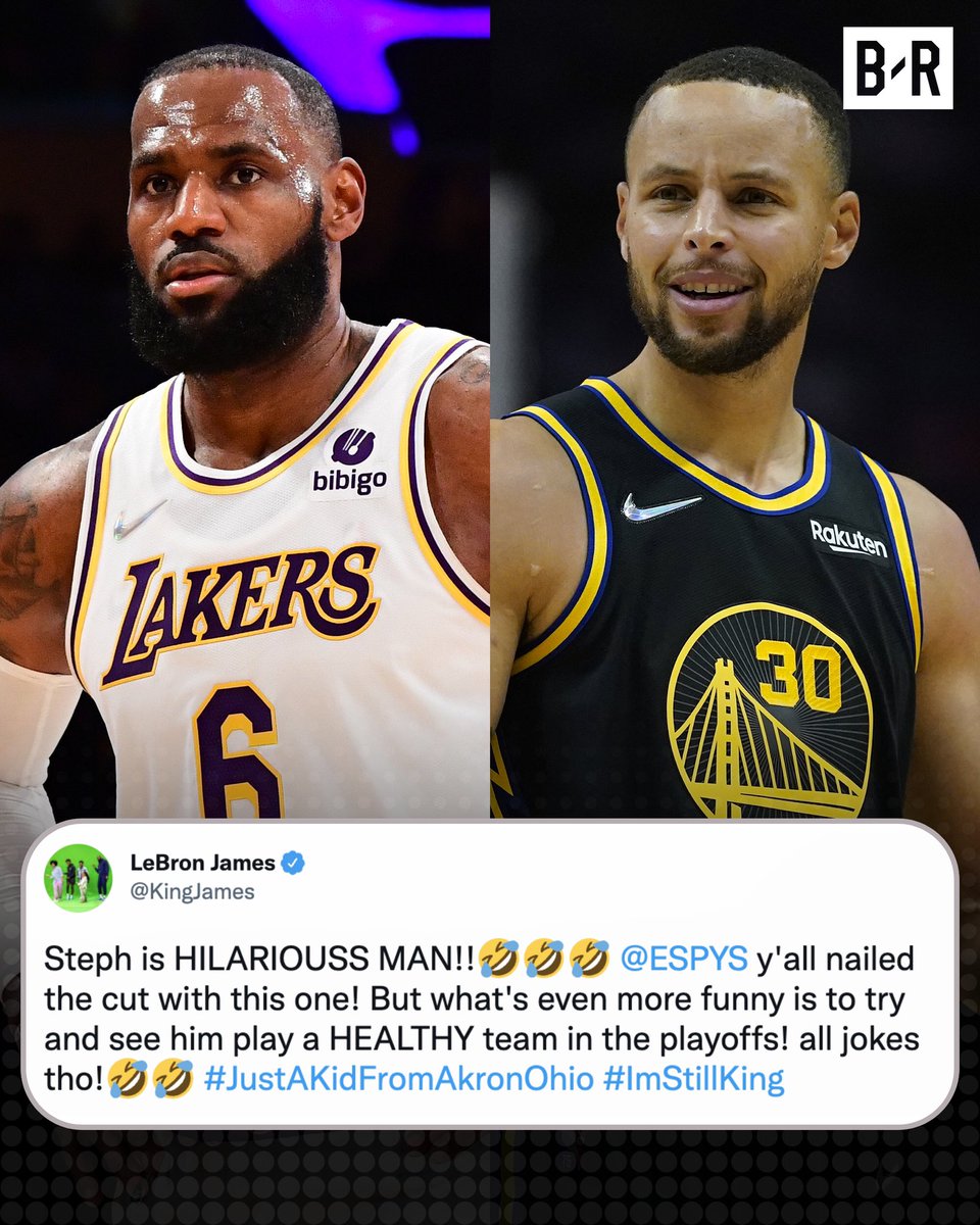 LeBron reacts to Steph’s jokes about him at the ESPYS 👀