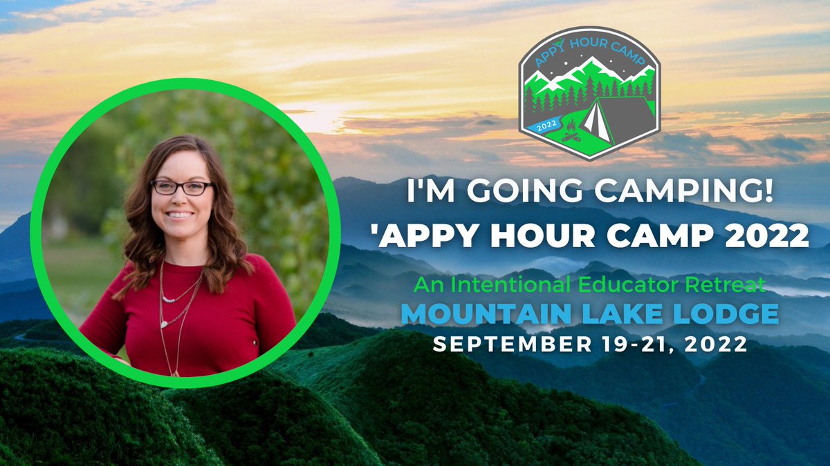 Super pumped I'm going to camp! 🏕️ Thanks to <a href="/TotallyKellyG/">Kelly G 🦄</a> and <a href="/MeganTarnow/">Megan Genest Tarnow</a> for nudging me to apply and to <a href="/LizScottQBO/">Liz Scott</a> &amp; <a href="/HSatterley/">😎💙✨Heather Day Satterley</a> for including me. I can't wait to be part of this awesome event!
#AppyHourCamp