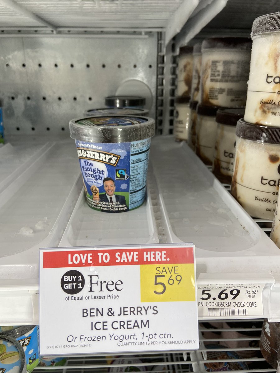 WendyFeikert's tweet photo. @colbertlateshow @benandjerrys Can’t give this stuff away! 😉🤑 https://t.co/JwL5Ep9Gt0