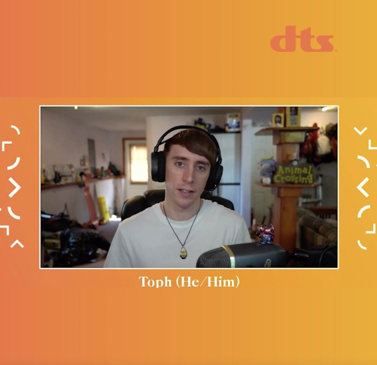 dts's tweet photo. Meet @TophGames. As a recent PRIDE x DTS Freshman Class panelist and 2022 Gayming Awards nominee alongside @readysetben, Toph continues to be an advocate for the LGBTQIA+ community, spreading positivity with entertainment and kindness. https://t.co/Q0ZJQSgXmy
#DTSFreshmanClass https://t.co/C7MyKFxWi8
